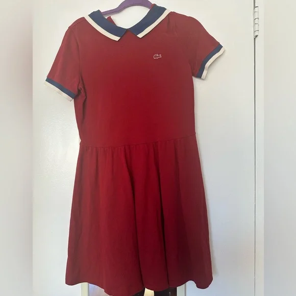 Lacoste | Dresses | Lacoste Fit And Flare Polo Dress With Collar Detail |  Poshmark
